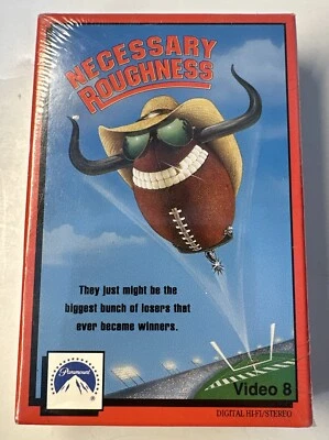 SEALED NEW Necessary Roughness VIDEO 8  1992 Scott Bakula Sinbad football - Image 1 of 4