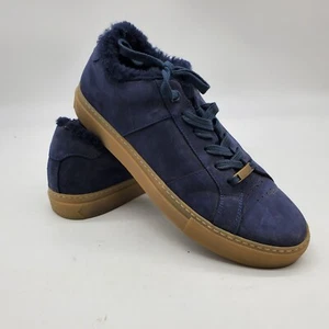 GREATS ROYALE WINTERIZED SHEARLING LINED SNEAKER MENS 8 $189 Italy Navy Blue - Picture 1 of 7