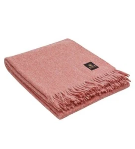 Alpaca Wool Throw Blanket Alpaca Merino Wool Blankets Peru Solid Color 72" x 60" - Picture 1 of 36