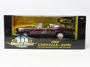 1:18 Scale Ertl American Muscle #36382 Diecast Car Burgundy 1968 Chevelle SS396