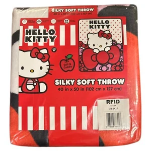 Hello Kitty Throw Blanket 40" x 50" Silky SUPER SOFT NEW - Picture 1 of 1