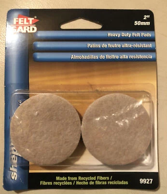 2 paquetes de almohadillas adhesivas de fieltro de alta resistencia Shepherd Hardware 9927 de 2" (4 EA) Foto 1 de 4