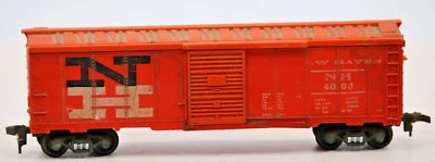 NEW HAVEN NH #4003 ORANGE Box Car HO Scale 1956 REVELL Weathered 1:87 Gauge - Image 1 of 4
