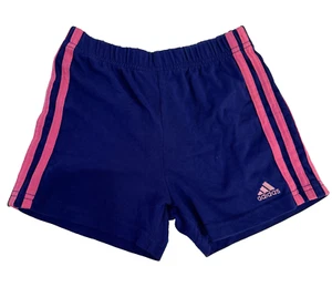 Adidas Vintage Purple Pink Stripe Shorts Baby 18-24 Months - Picture 1 of 8