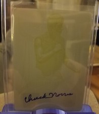 2023 Leaf Pop Century CHUCK NORRIS Autograph #1/1 Printing Plate