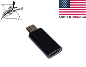 Male Micro USB to Female USB C Adapter, Data & Charging Converter Convert Old - Picture 1 of 7