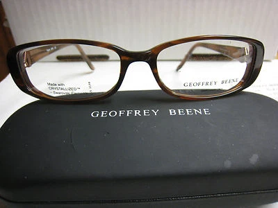 MARCOS DE GAFAS GEOFFREY BEENE Estilo VOGUE en MARRÓN 54-15-135 con Estuche Foto 1 de 4