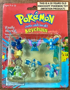 POKEMON FIGURES SEALED BLISTER PACK - KNOCKOFF TOY - UNBRANDED / PERU, 2000 - Picture 1 of 11