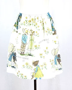 Vintage Holly Hobbie Skirt Size 14 Cotton Knee Length Elastic Waist Cottagecore - Bild 1 von 4