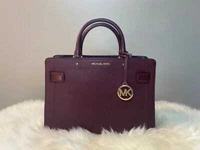 Michael Kors Women's Rayne Leather Medium East West Satchel Crossbody Bag Purse - Image 1 of 4