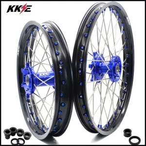 KKE 21-18'' Rims Wheels For YAMAHA WR250F 2002-2019 WR450R 2003-2018 Dirtbike - Picture 1 of 12