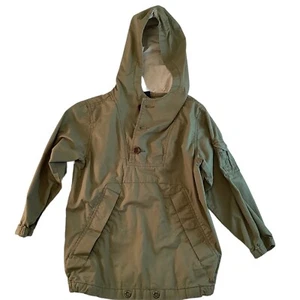 GapKids Olive Green Khaki Jacket Hoody Lightweight Unisex Kids S 6/7 - Picture 1 of 6