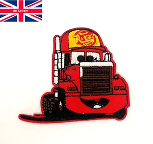 Cars Mack Iron Sew On Patch Embroidered Red Boys Badge Patches for Bags Clothes - Picture 1 of 5