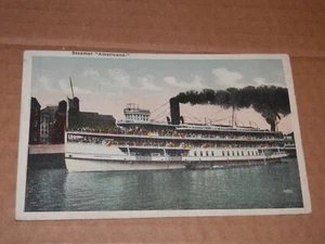 VAPOR AMERICANO - POSTAL TEMPRANA - SELLO CANADIENSE DE DOS CENTAVOS - ENVÍO A VAPOR - Imagen 1 de 2
