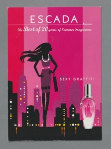 Carte publicitaire format carte postale + patch - Escada recto verso - Picture 1 of 2