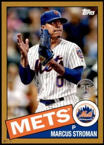Marcus Stroman 2020 Topps 1985 35th Anniversary Series 2 5x7 Gold #85TB-27 8/10 