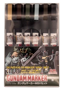 JUEGO MARCADOR GUNDAM MSV 6 Colores GMS127 - Imagen 1 de 2