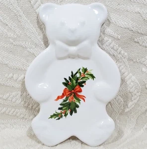 "SOPORTE CUCHARA DE DESCANSO OSO DE PELUCHE HERENCIA NAVIDEÑA PFALTZGRAFF 4 1/2"" X 7"" - Imagen 1 de 20
