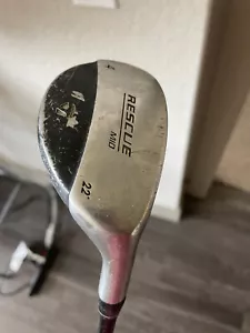 Mens TAYLORMADE RESCUE MID 4 HYBRID 22 LOFT REGULAR FLEX GOLF CLUB 4H Ultralite - Picture 1 of 5