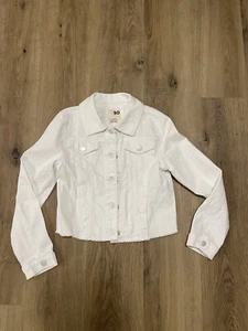 Girls Large white Jean Jacket - Picture 1 of 9