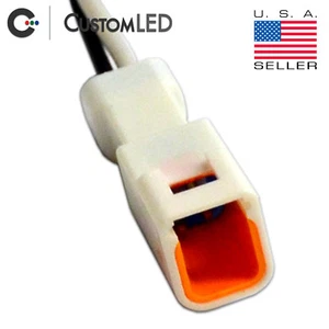 OEM Blinker Connector 2 Wire OEM Plug for Turn Signals, Ducati, KTM, Yamaha PAIR - Picture 1 of 2