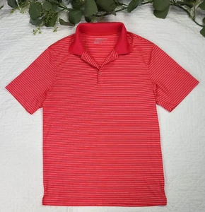 Nike Golf Tour Performance Mens Orange Stripped Polo Shirt Size S Dri-Fit - Picture 1 of 7