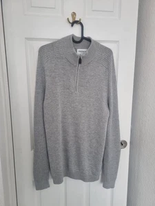 Men’s Osprey London 1/4 Zip Alpaca Blend Zipped Cardigan Size Large - Picture 1 of 9