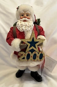 Possible Dreams Clothtique Santa Greeting the Millennium 2000 Star Vintage 1999 - Bild 1 von 16