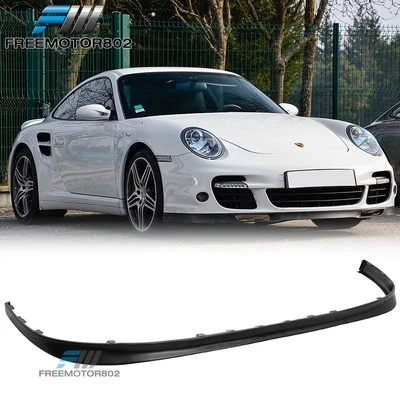 Fits 07-13 Porsche 911 997 Turbo OE Factory Style Front Bumper Lip Unpainted PU - Image 1 of 4