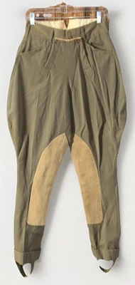 Pantalones de montar ecuestres Brooks Brothers Jodhpurs de colección RAROS babero delantero Foto 1 de 4