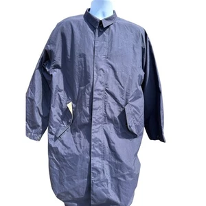 VTG 70s Eastern Mountain Sports Blue Rain Jacket Small Rare EMS Hiking Outdoor - Picture 1 of 4