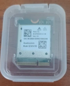 QUALCOMM QCNFA765 M.2 2230 PCIE WIFI 6E 802.11AX BLUETOOTH 5.2 WIRELESS CARD - Bild 1 von 2