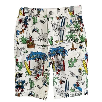 Stella McCartney Flamingo Land Chino Shorts Boys Size 6 Years NWT  - Image 1 of 4