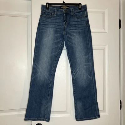 Pantalones de mezclilla al tobillo Lucky Brand Easy Rider corte bota lavado oscuro para mujer talla 6/28 Foto 1 de 4