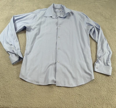 Camisa Indian Sastre Para Hombres 2XL Azul Abotonada Manga Larga Vestido Clásico XXL Foto 1 de 4