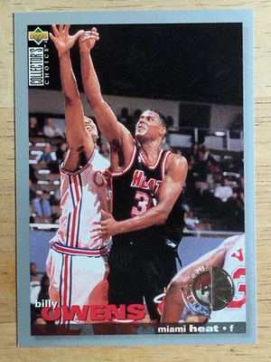Club de jugadores Collector's Choice #30 1995-96 Billy Owens Foto 1 de 2