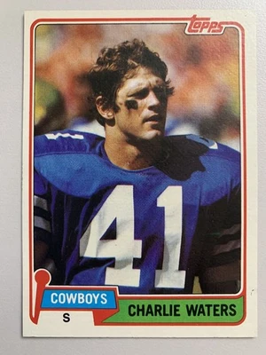 1981 Topps - Charlie Waters #455 Dallas Cowboys NRMT FREE SHIPPING! - Image 1 of 3