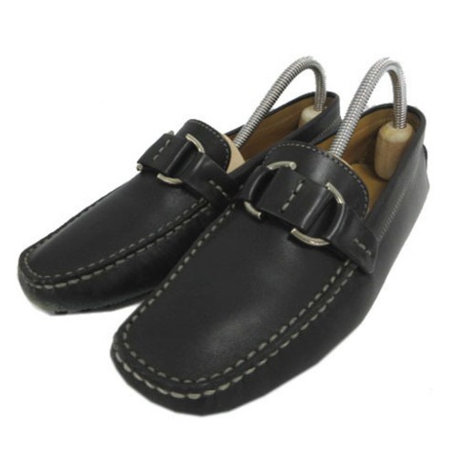 TOD’S Scarpe da guida Tod's mocassini punta quadrata pelle nero 37 usati 52e399d96af1