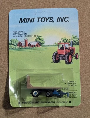 Mini Toys, Inc Heno Wagon - 1/64 - Plástico duradero hecho en EE. UU. - Juguete de trabajo agrícola  Foto 1 de 4