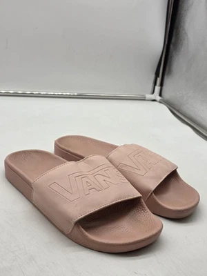Sandalias Vans Slide Zapatos Mujer Talla 9 Rosa Fuera de la Pared Logo Sin Cordones Informales Foto 1 de 4
