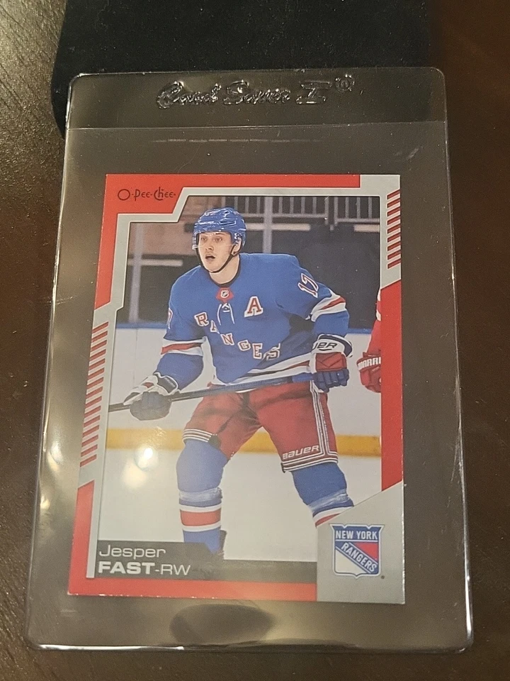 2020-21 O-Pee-Chee RED 1/1 Border Jesper Fast #115 - Image 1 of 2