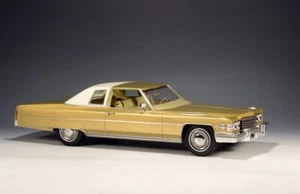 1974 CADILLAC COUPE DEVILLE GOLD 1:18 SCALE BY STAMP MODELS STM1974604 - Picture 1 of 3