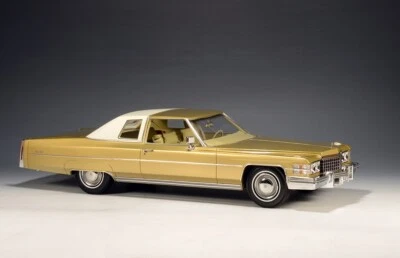Cadillac 1974 cupé Deville oro escala 1:18 por sello modelos STM1974604 Foto 1 de 3