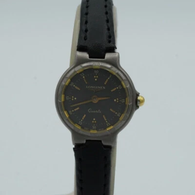 Longines Conquest Women's Watch Quartz Titan 25MM RAR 4027 Mit Leather Band L215 - Image 1 of 4