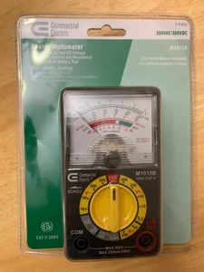 Commercial Electric Analogue Multimeter Measures AC/DC Voltage M1015B - Picture 1 of 1