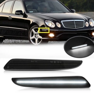 Luz de señalización lateral LED blanca ahumada para 07-09 Mercedes Benz Clase E W211 Facelift - Imagen 1 de 11