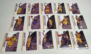 KOBE BRYANT 2000 2001 UPPER DECK PURPLE REIGN COMPLETE SET 431-445 15 Cards - Picture 1 of 2