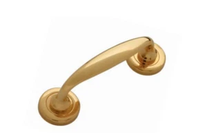 PAM MANIGLIONE PER PORTE ART. 579 PULL HANDLES OTTONE LUCIDO E CROMO SATINATO - Picture 1 of 3