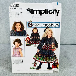 Vestito a strati Simplicity 8260 con cappuccio bambina taglia 3 6 e 18" bambole modello cucito - Foto 1 di 4