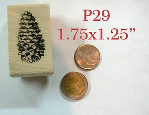 P29 Pine cone rubber stamp - Picture 1 of 1